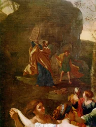 La adoración del becerro de oro (detalle)